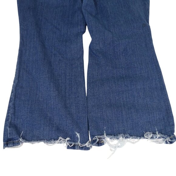 Torrid Women Sky High Kick Boot Crop Jeans Ripped Size 22 Super Soft 41955348 - Picture 4 of 16